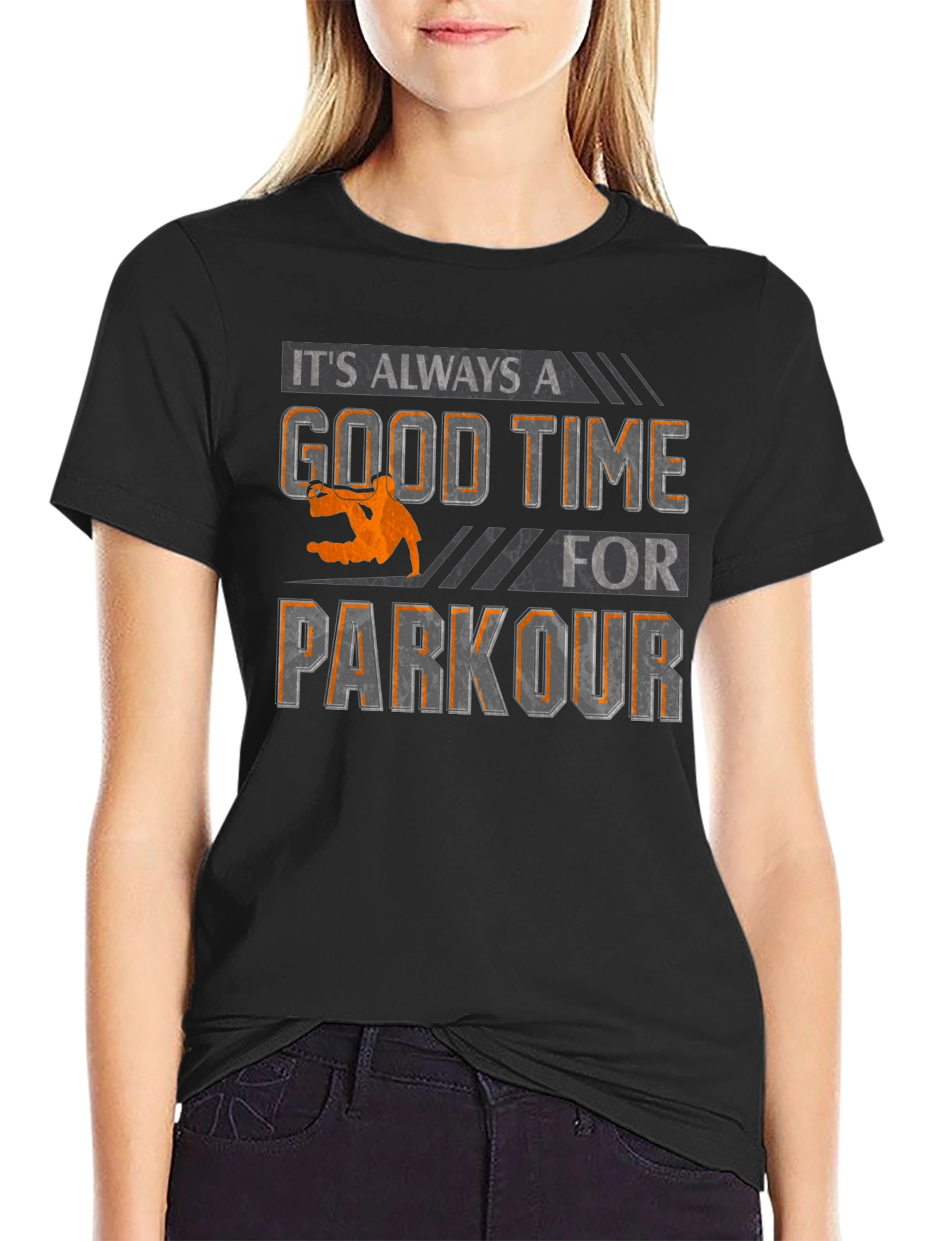 Parkour Time Graphic Tee - Urban Style