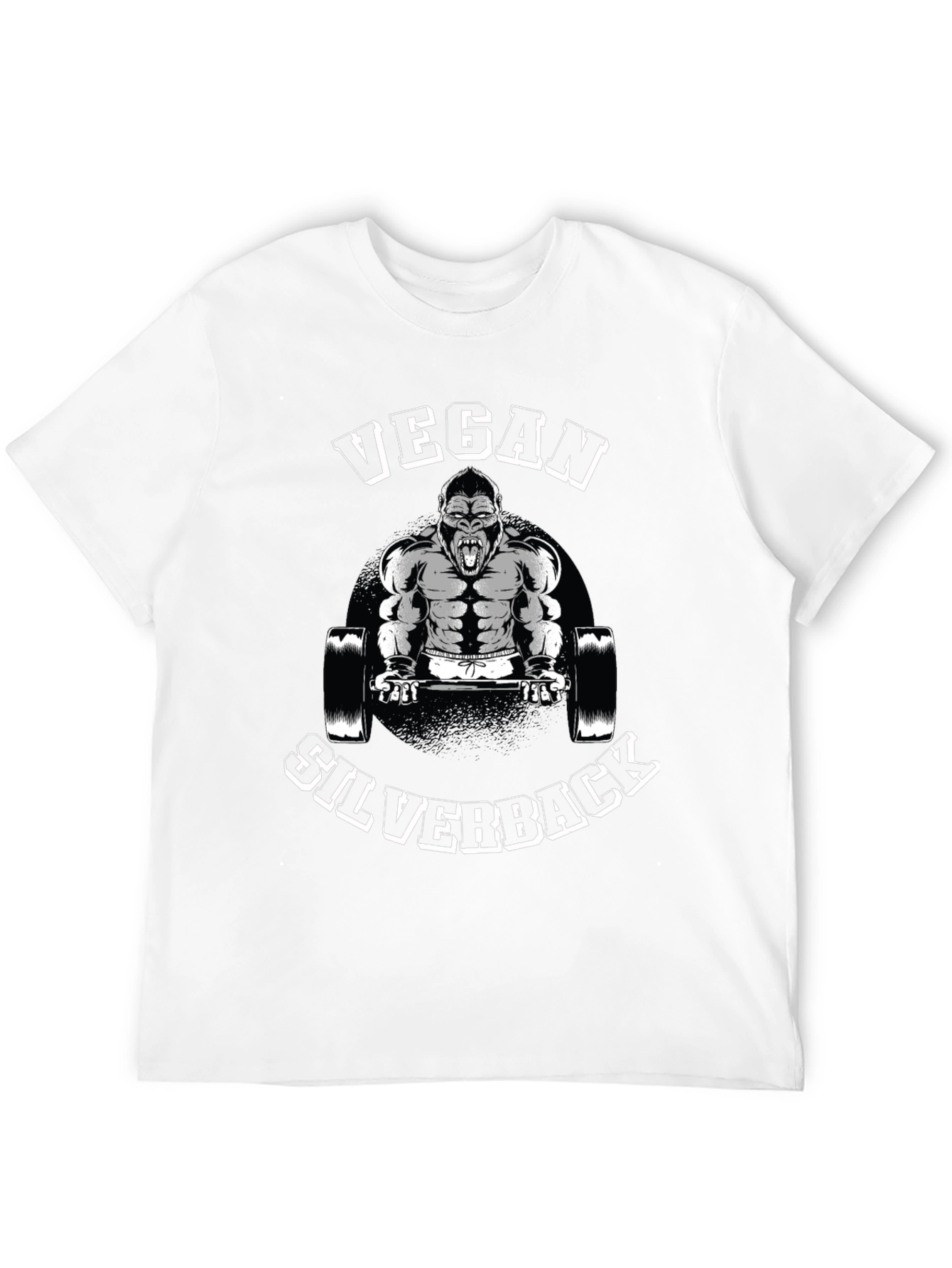 Vegan Silverback T-Shirt: Gorilla Gym Design