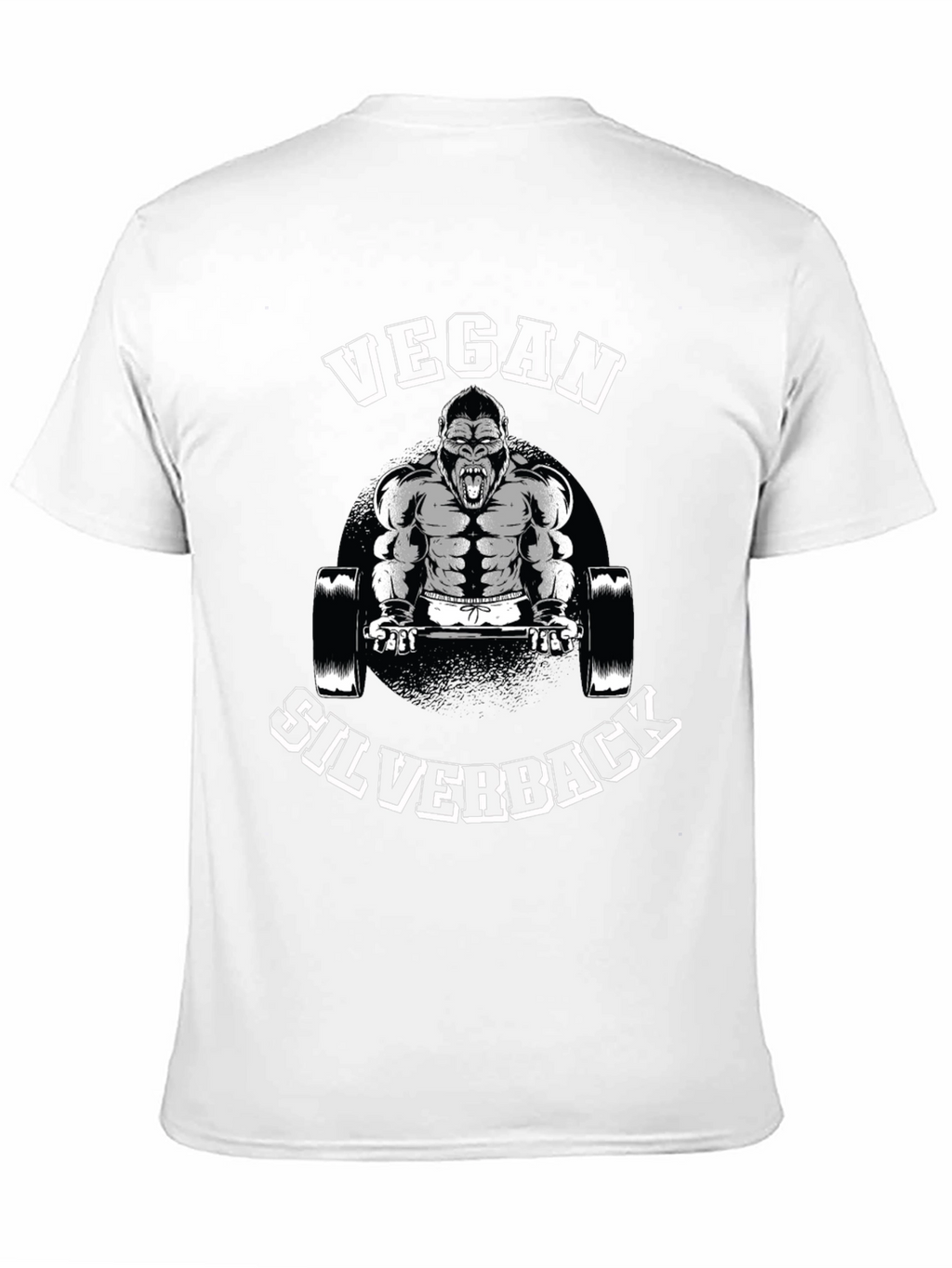 Vegan Silverback T-Shirt: Gorilla Gym Design