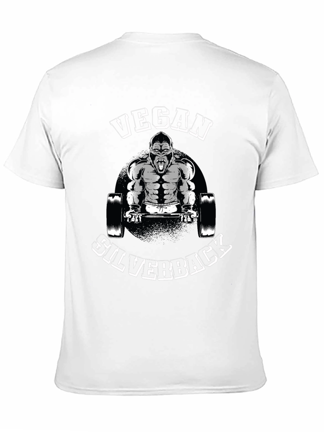 Vegan Silverback T-Shirt: Gorilla Gym Design