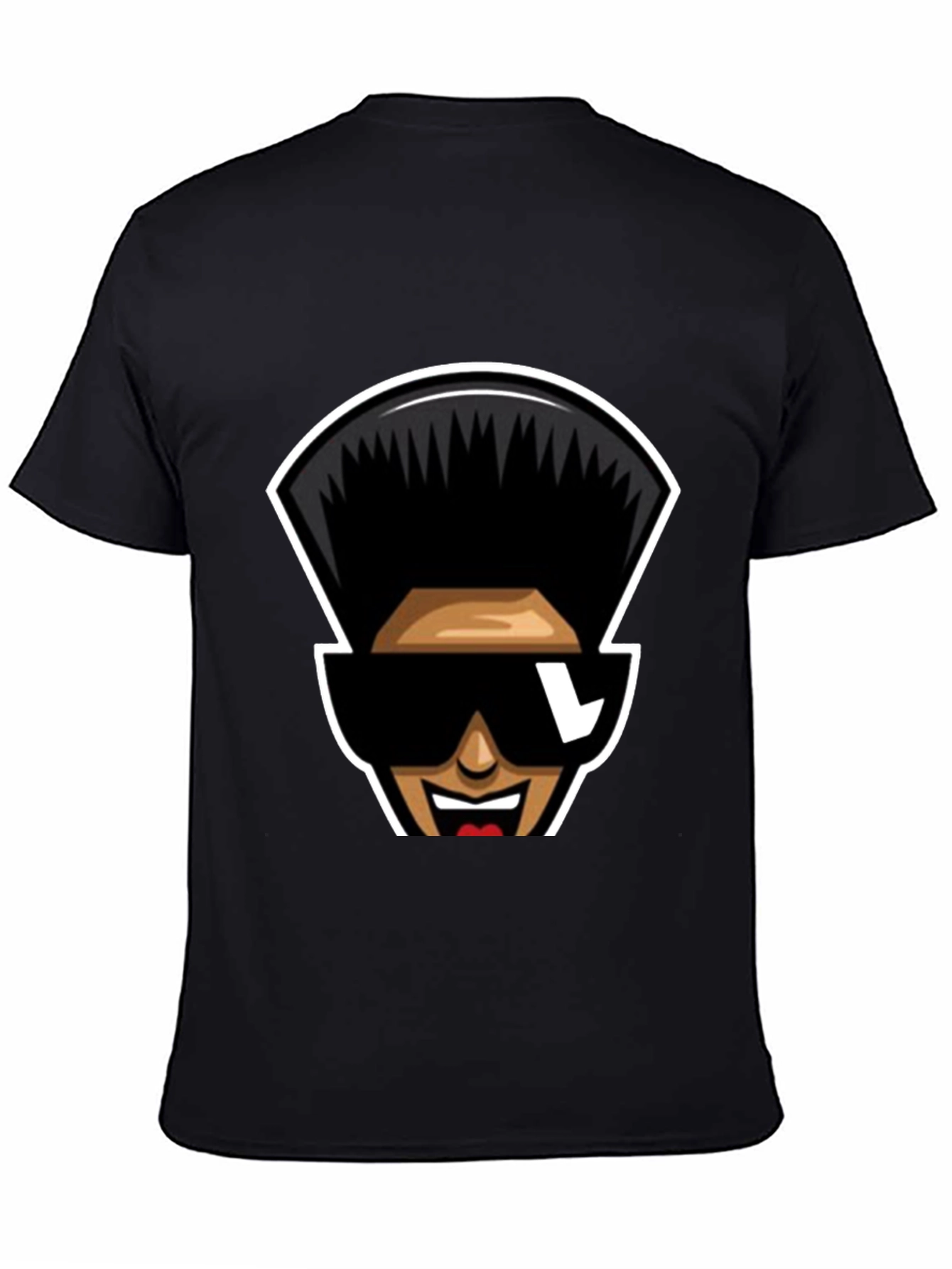 Retro Cartoon Character T-Shirt - Black
