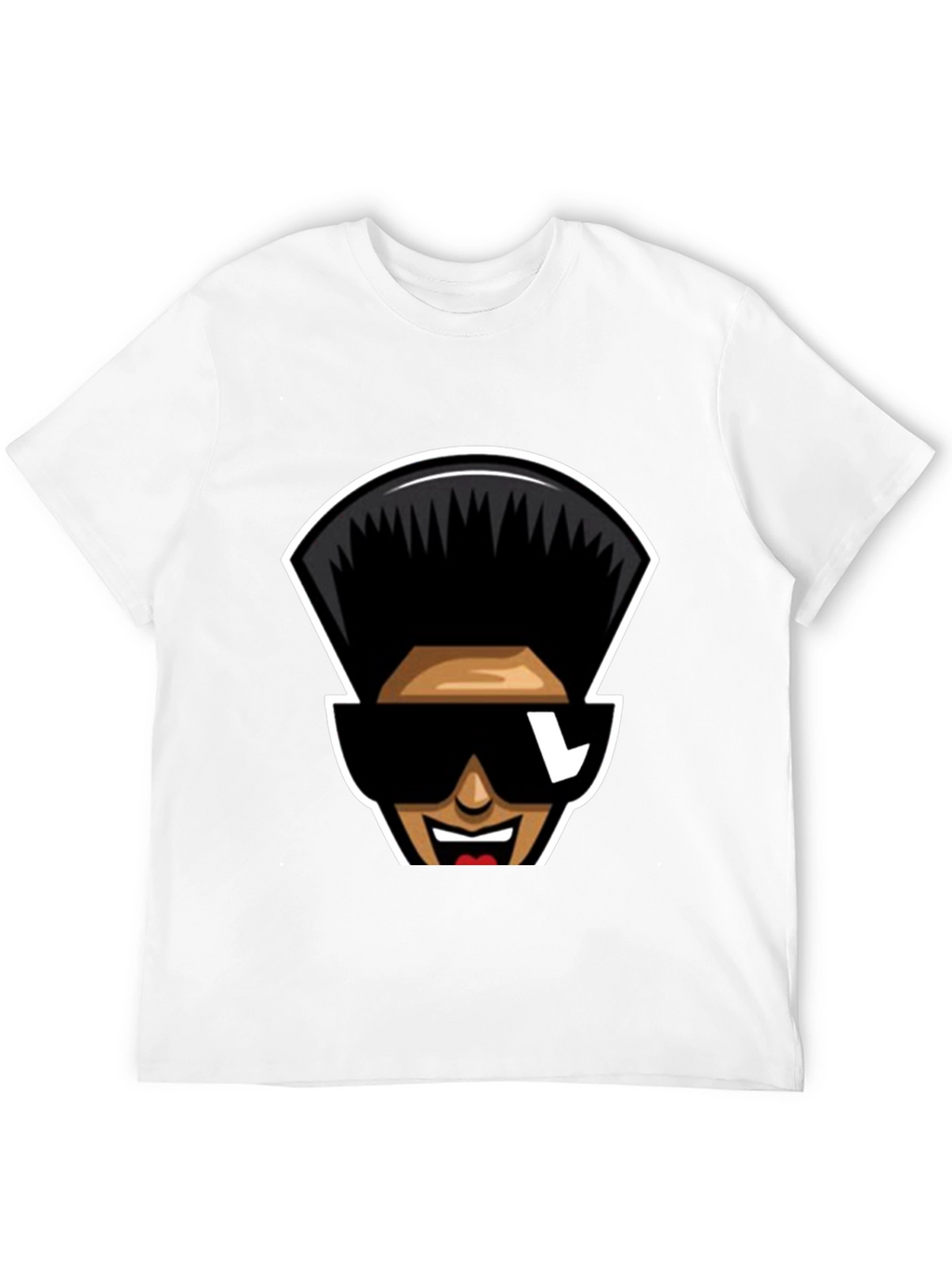 Retro Cartoon Character T-Shirt - Black