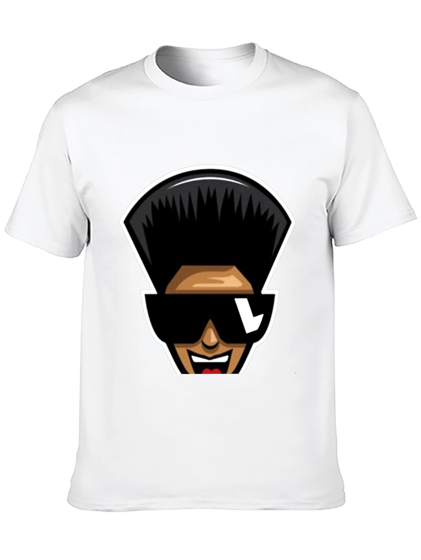 Retro Cartoon Character T-Shirt - Black