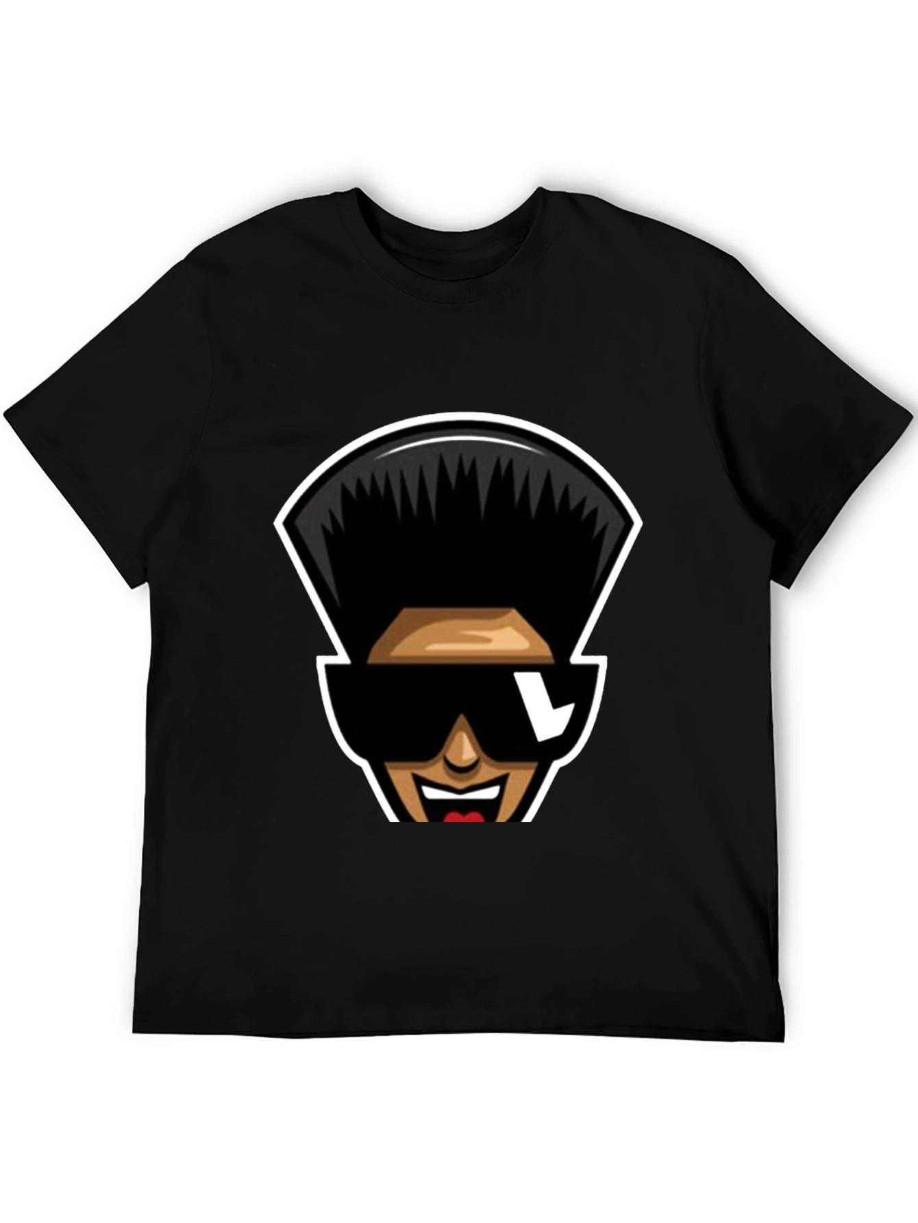 Retro Cartoon Character T-Shirt - Black