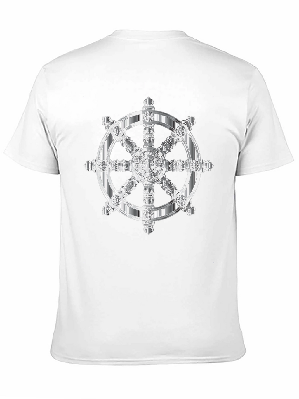 Dharma Wheel Graphic Tee - Black Cotton T-Shirt