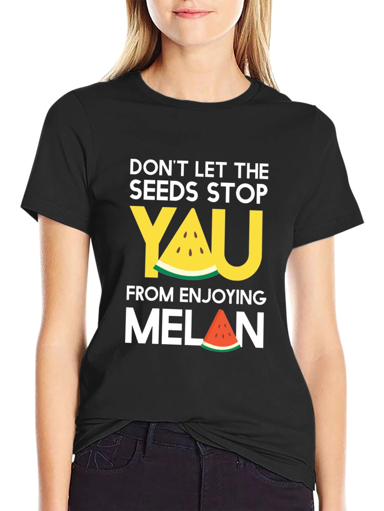 Funny Watermelon Seeds T-Shirt: Dont Let the Seeds Stop You!