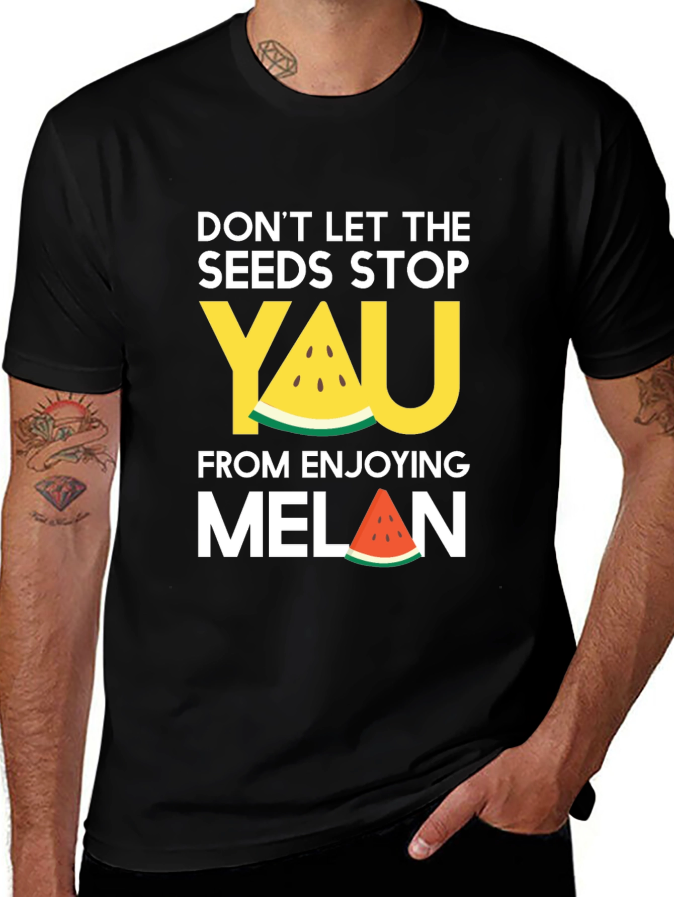 Funny Watermelon Seeds T-Shirt: Dont Let the Seeds Stop You!