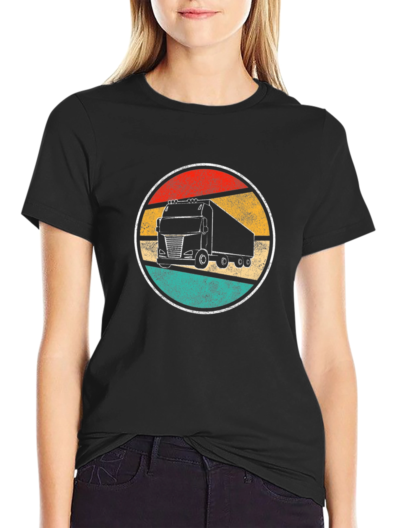 Retro Trucker T-Shirt - Vintage Style