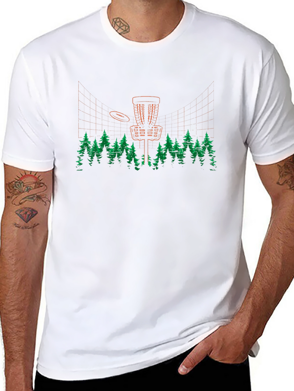 Disc Golf Basket T-Shirt | Nature Course Apparel