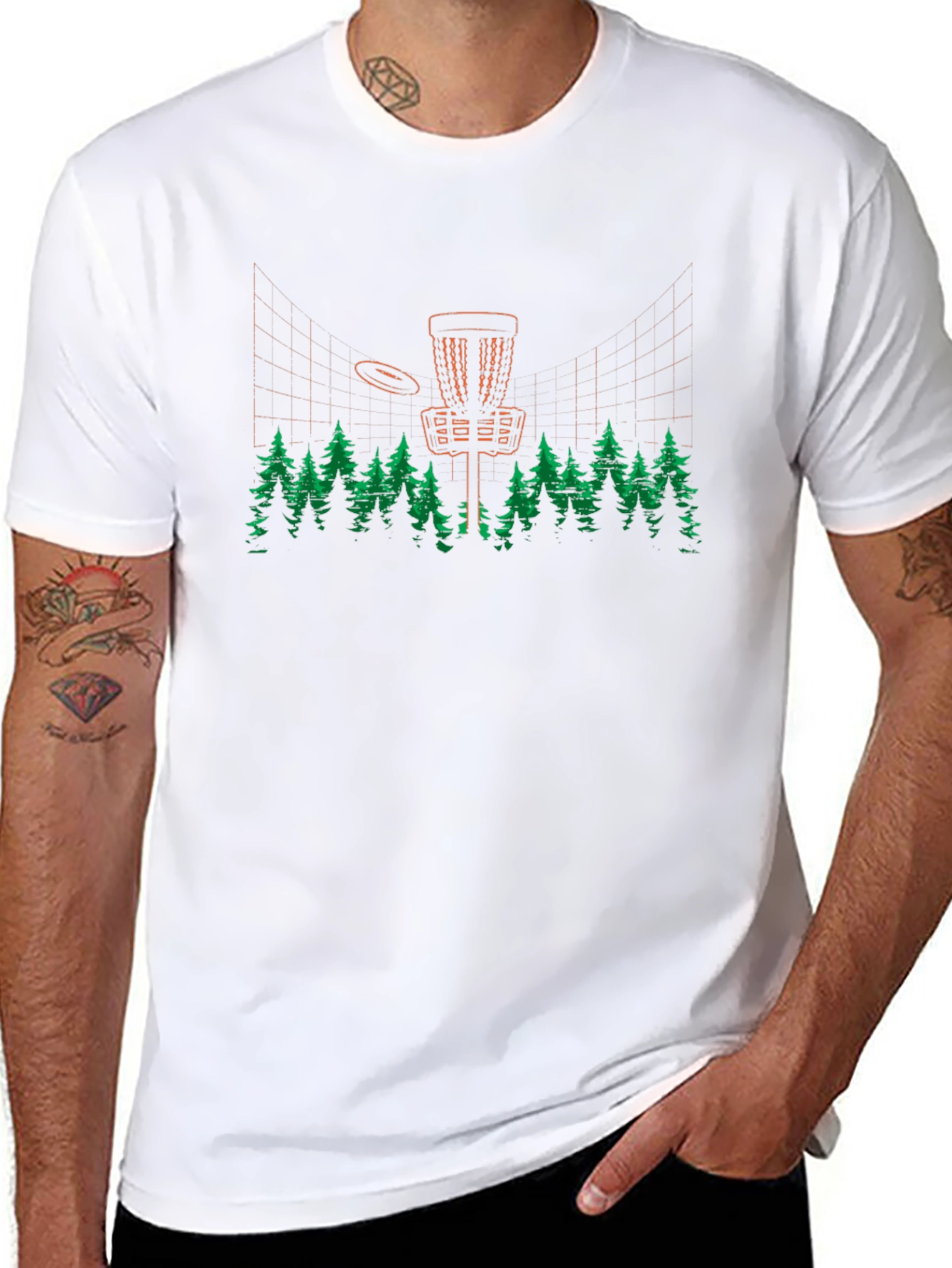 Disc Golf Basket T-Shirt | Nature Course Apparel