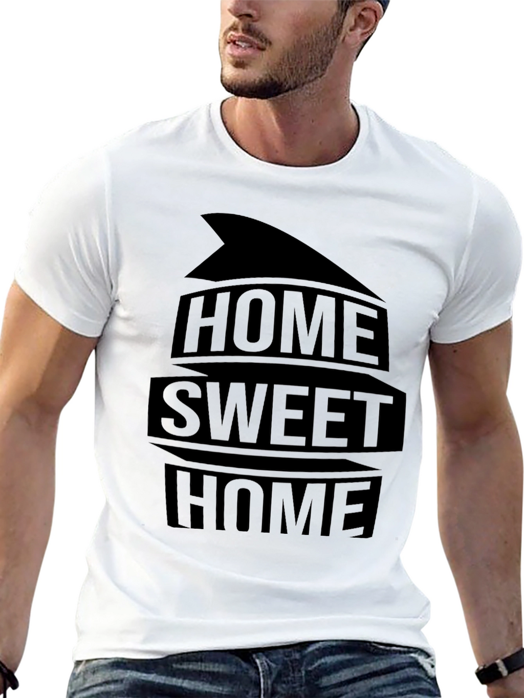 Home Sweet Home Black Graphic Tee