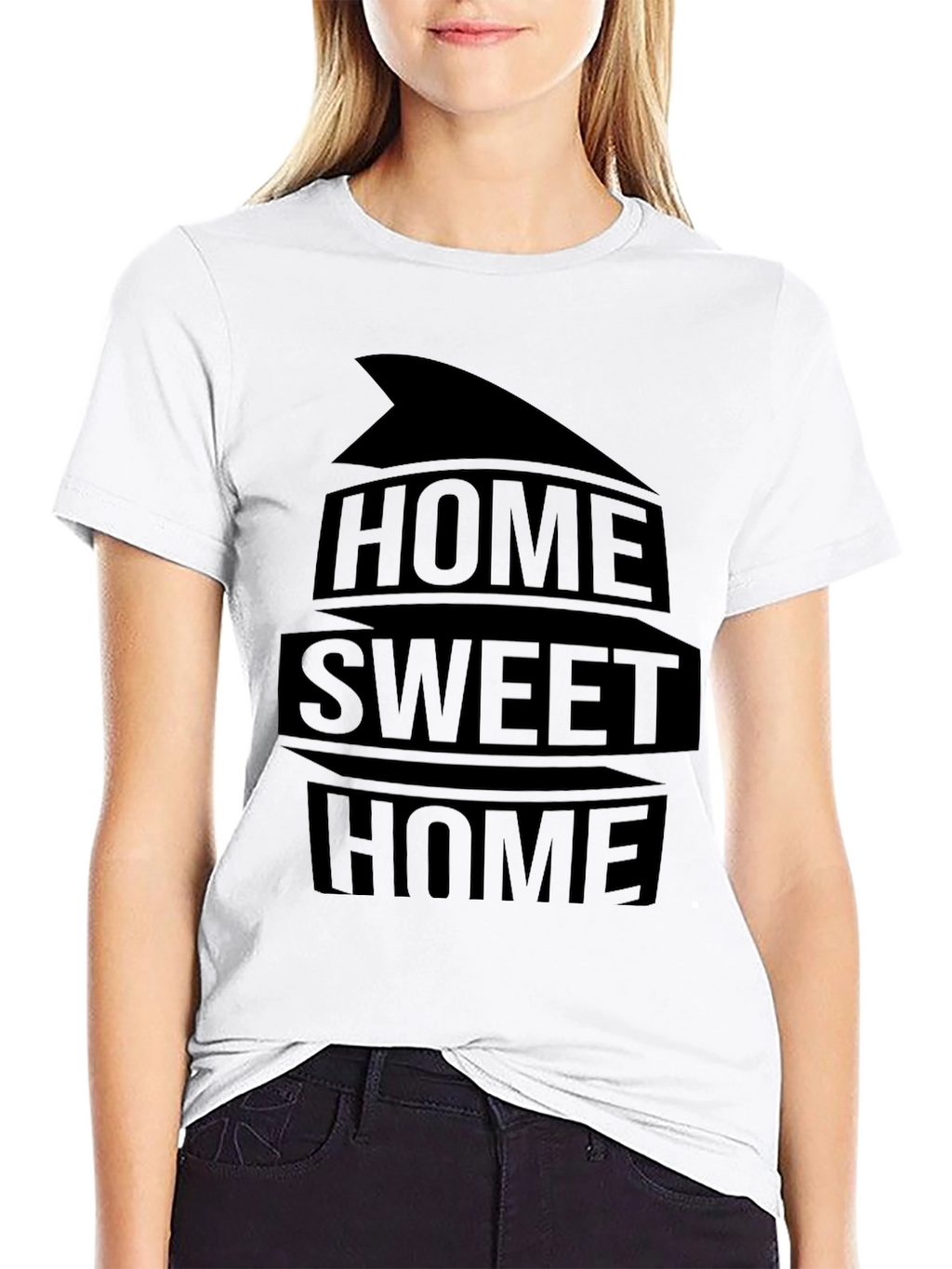 Home Sweet Home Black Graphic Tee