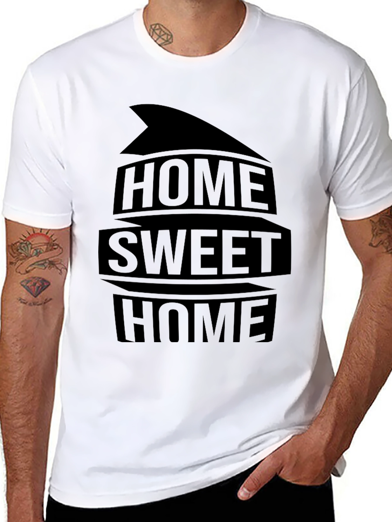Home Sweet Home Black Graphic Tee