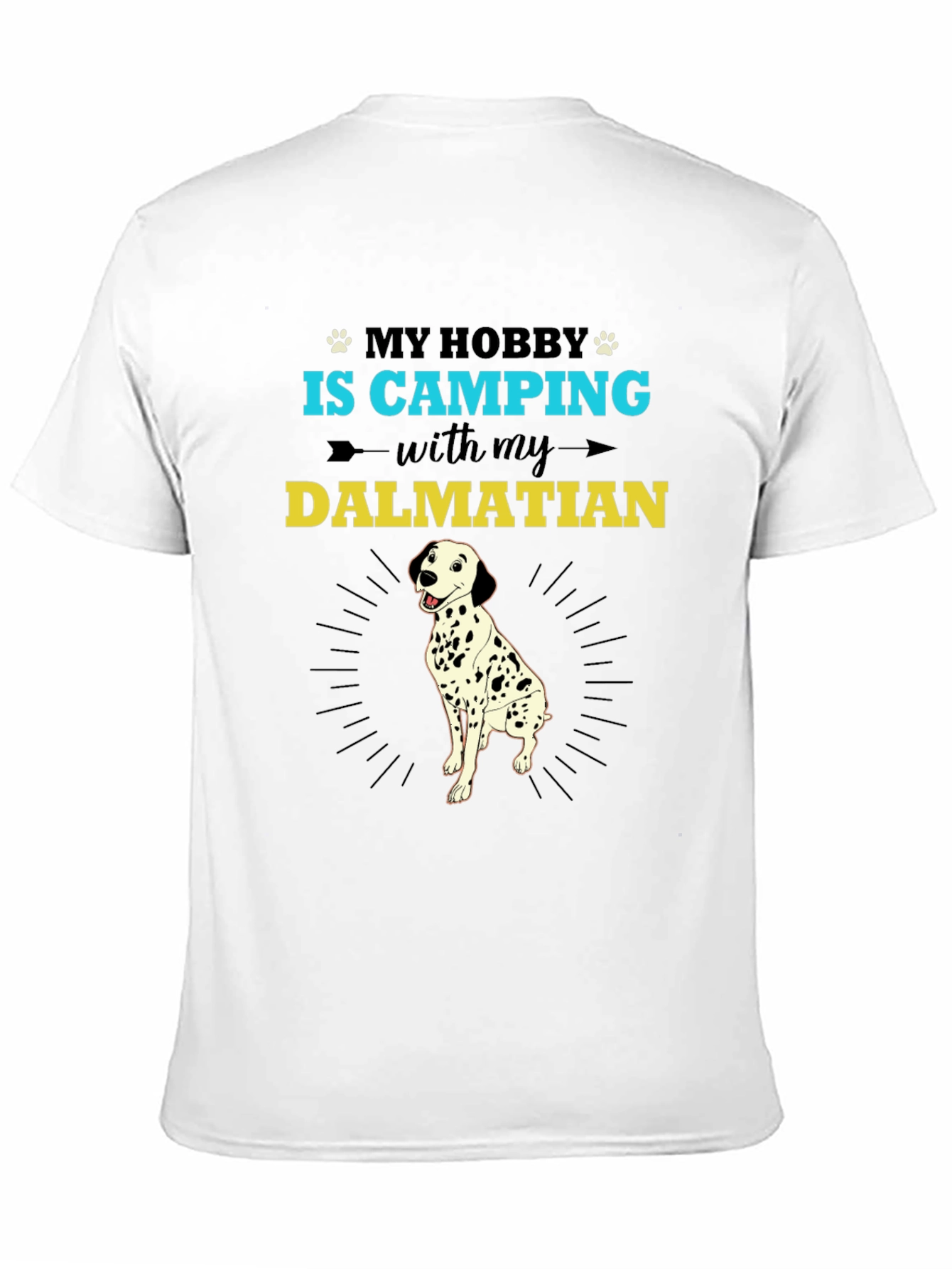 Camping Dalmatian Graphic Tee