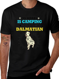 Camping Dalmatian Graphic Tee