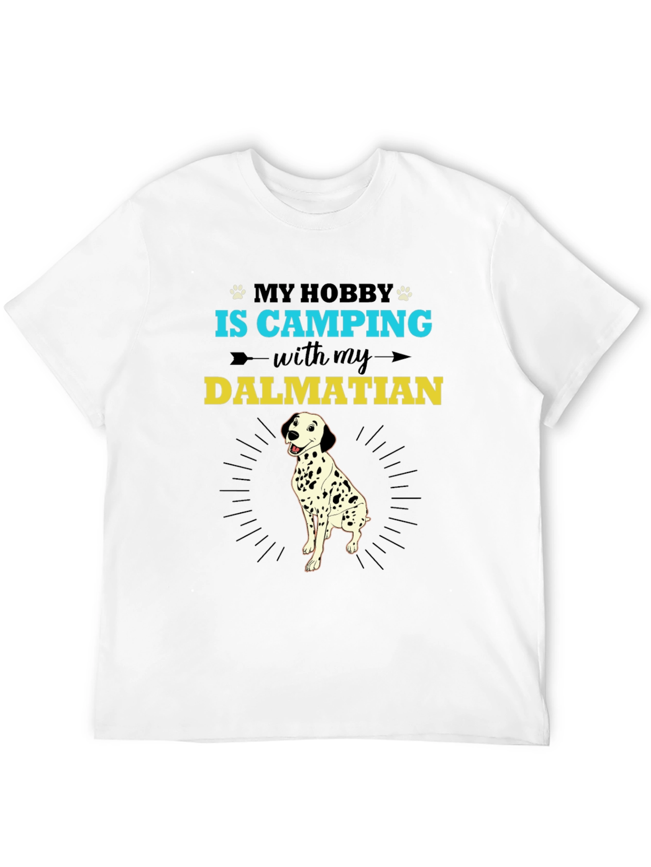 Camping Dalmatian Graphic Tee