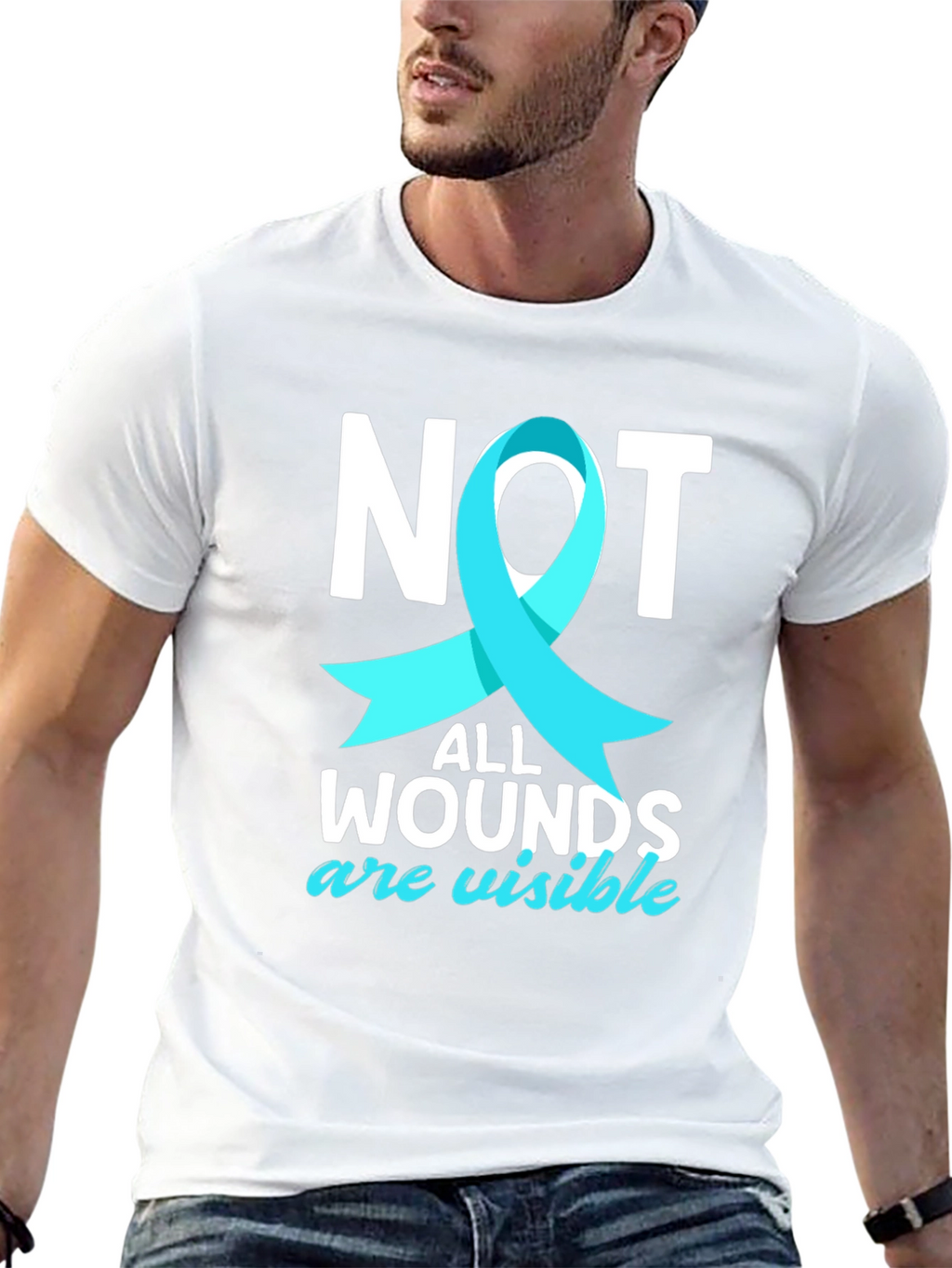 Not All Wounds Visible Awareness Tee