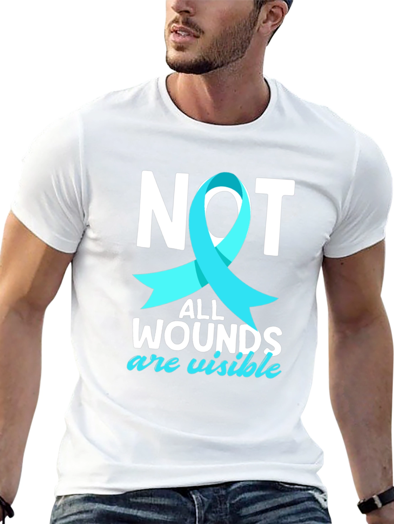 Not All Wounds Visible Awareness Tee