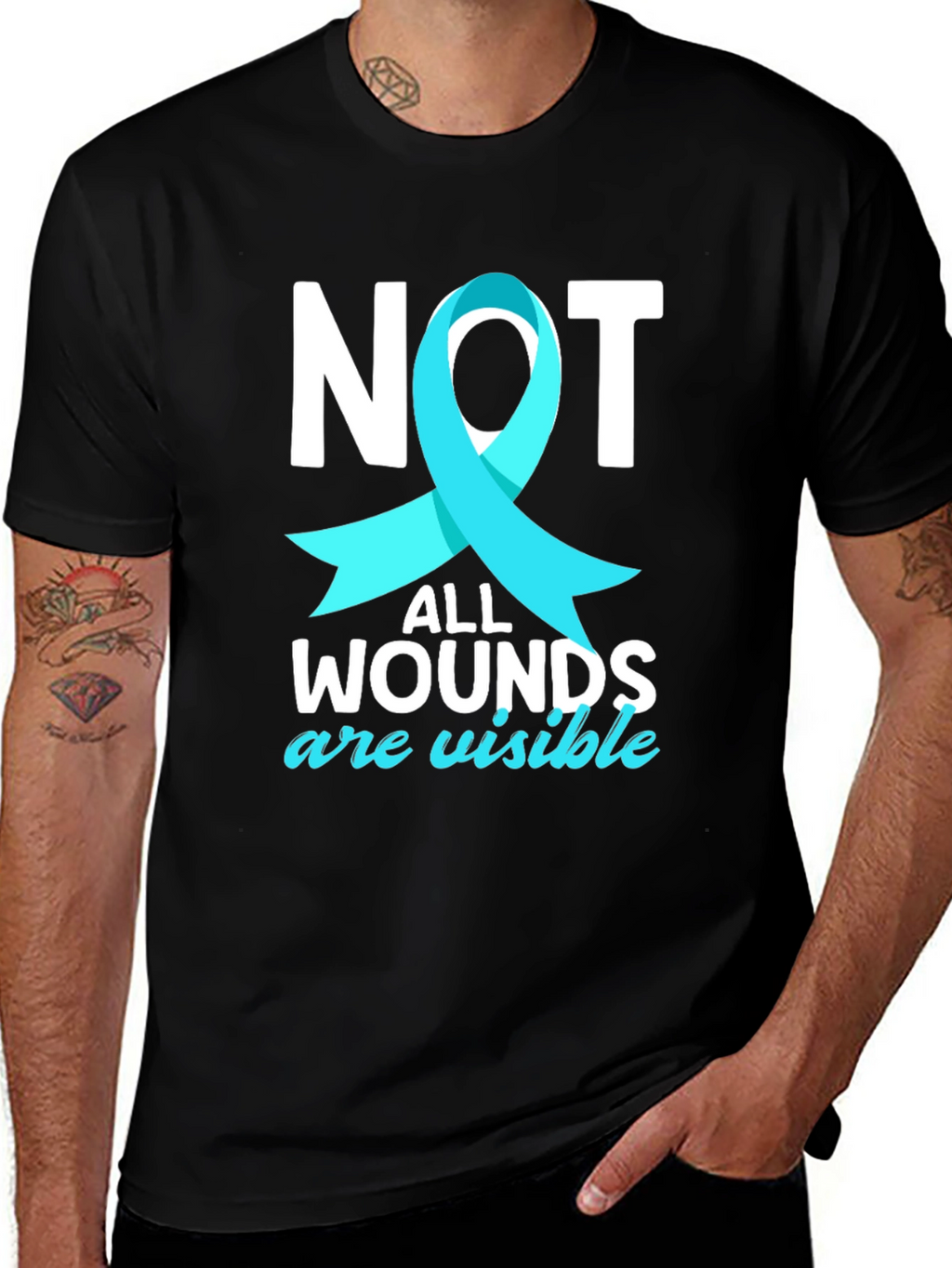 Not All Wounds Visible Awareness Tee