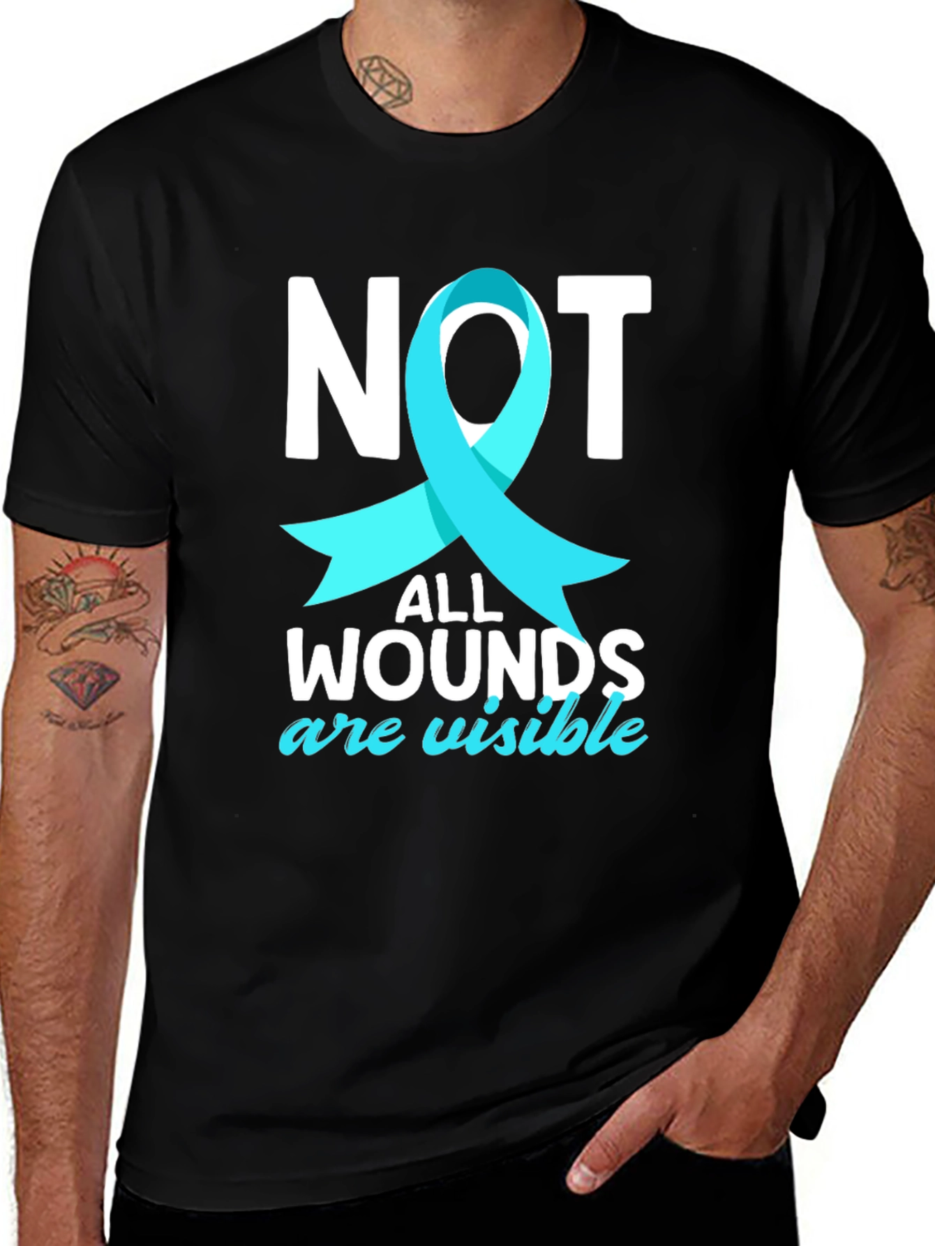 Not All Wounds Visible Awareness Tee