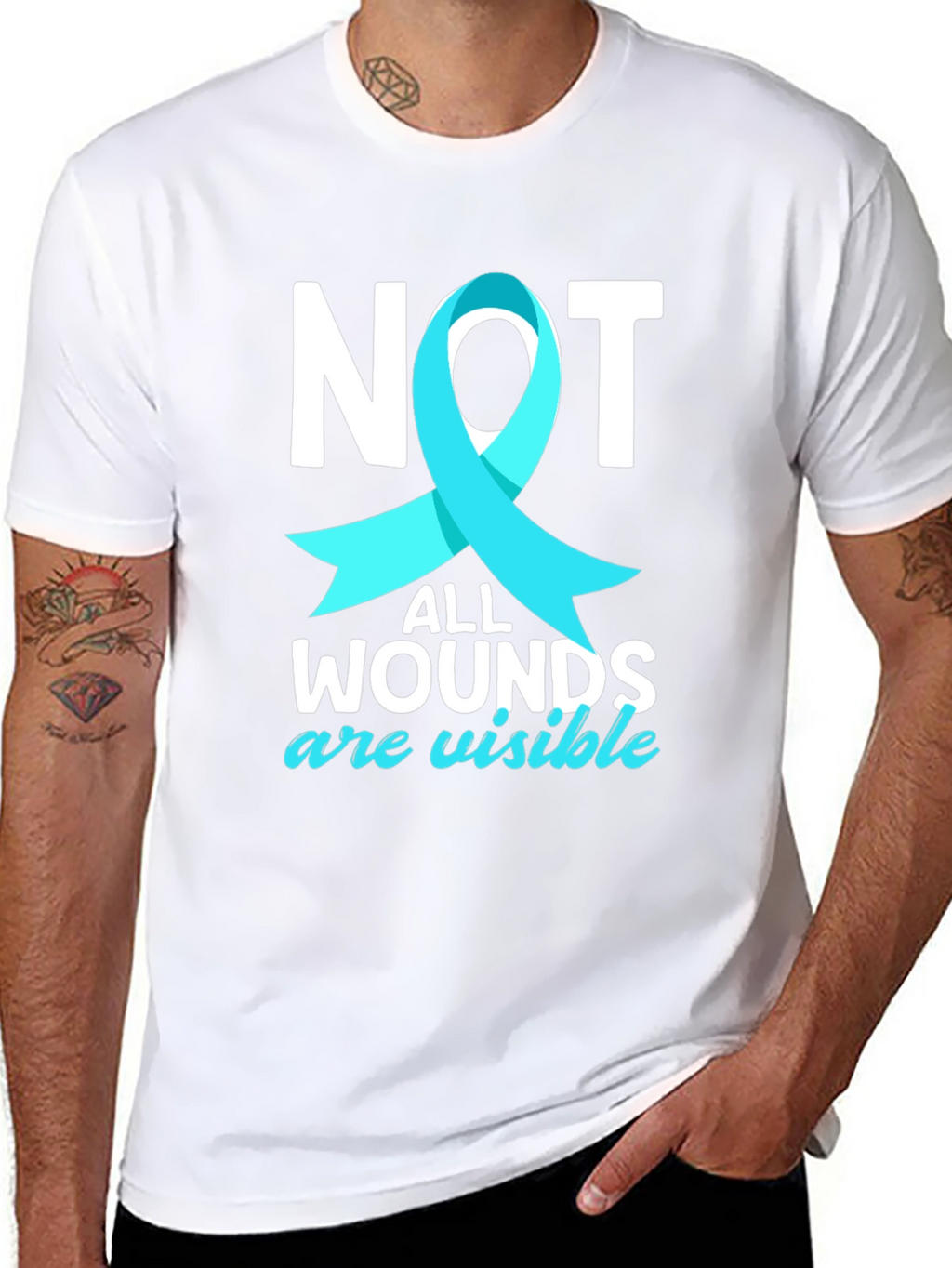 Not All Wounds Visible Awareness Tee