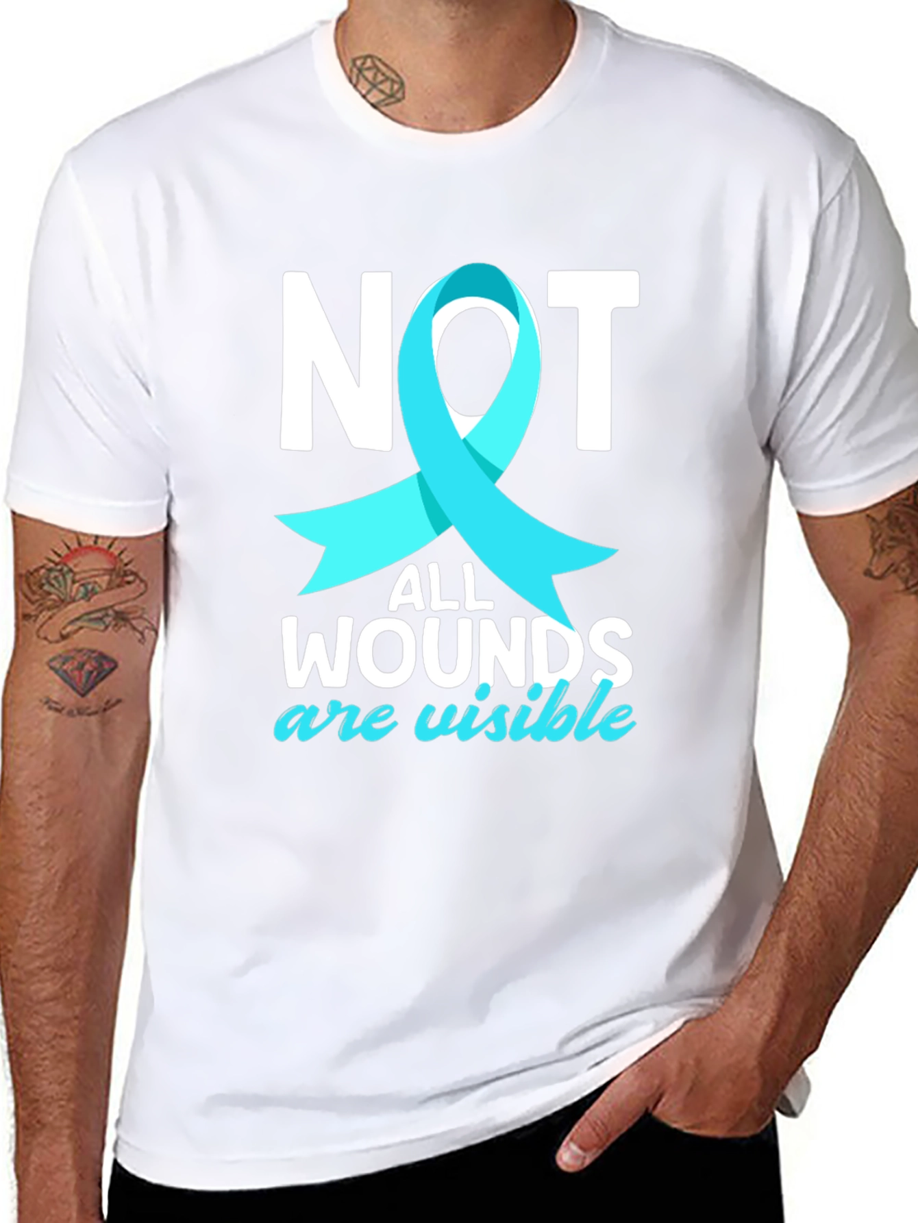 Not All Wounds Visible Awareness Tee