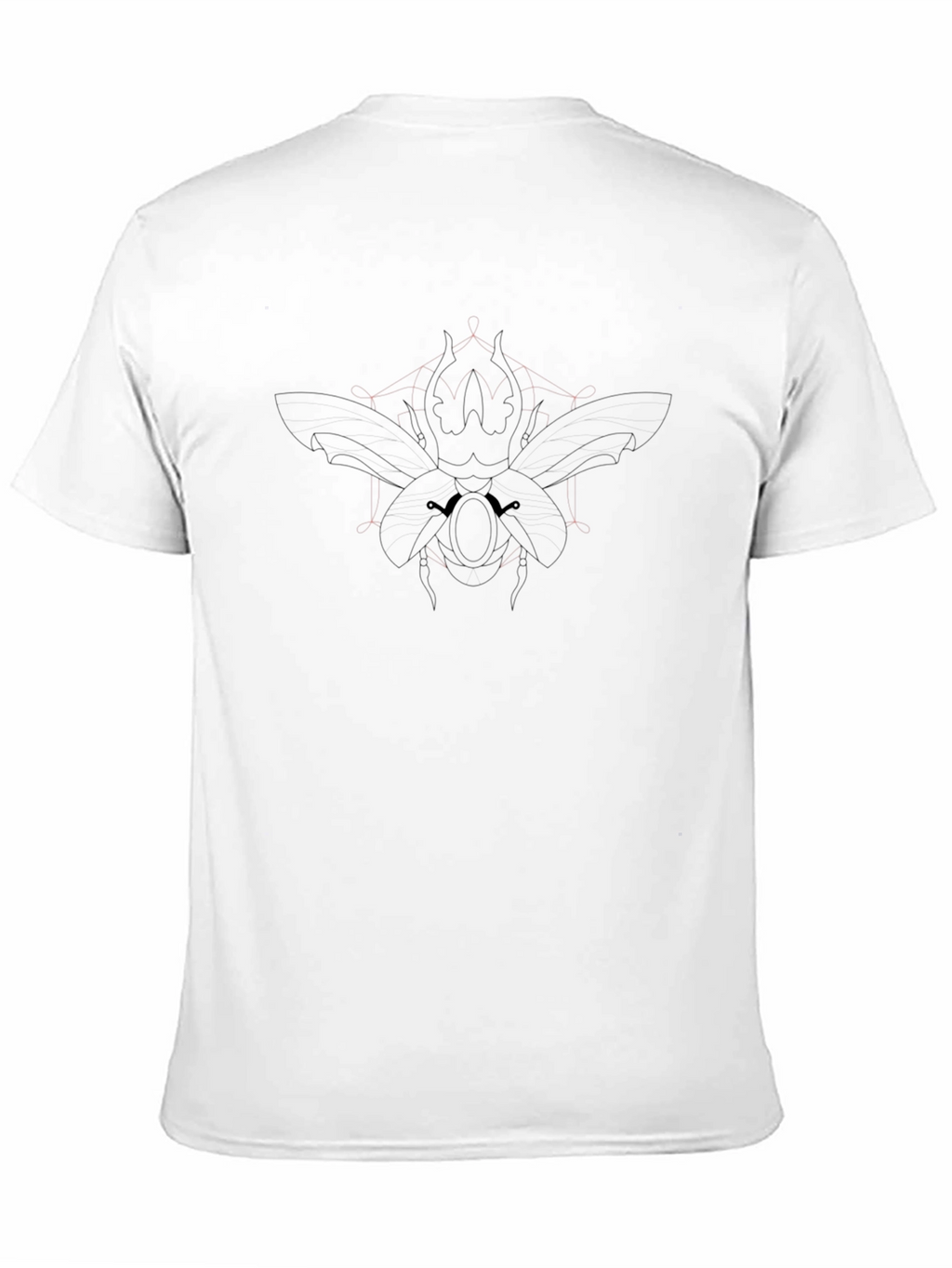 Modern Black T-Shirt with Beetle Graphic