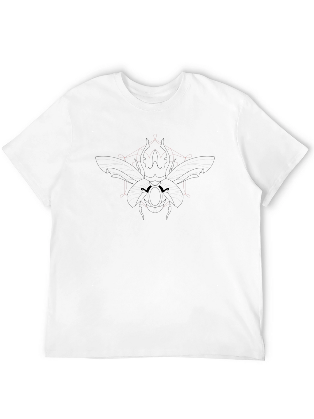 Modern Black T-Shirt with Beetle Graphic