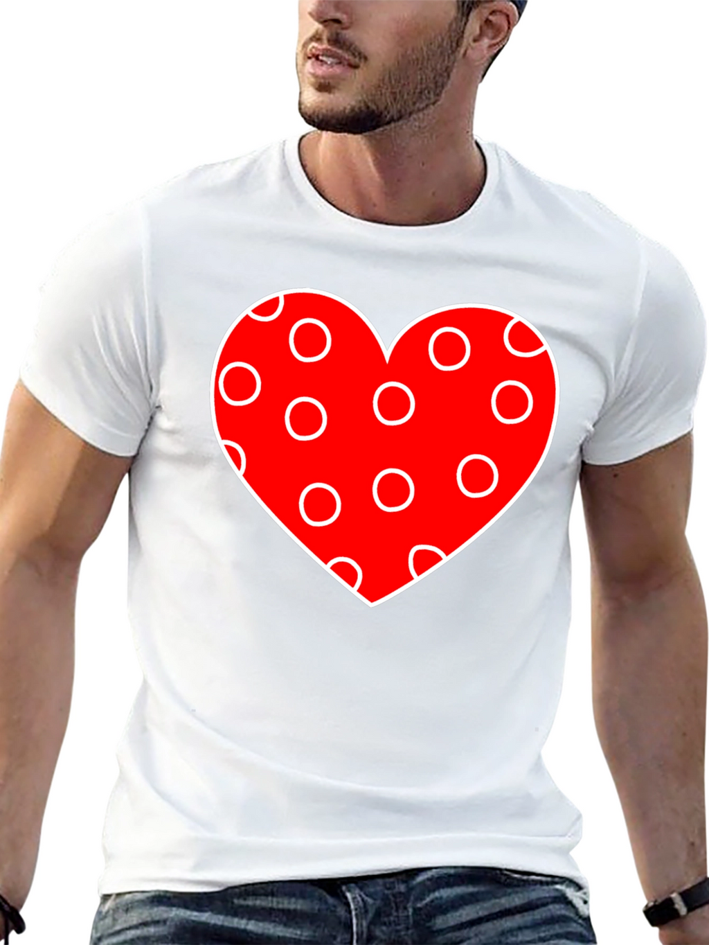 Heart Polka Dot Valentines Day T-Shirt