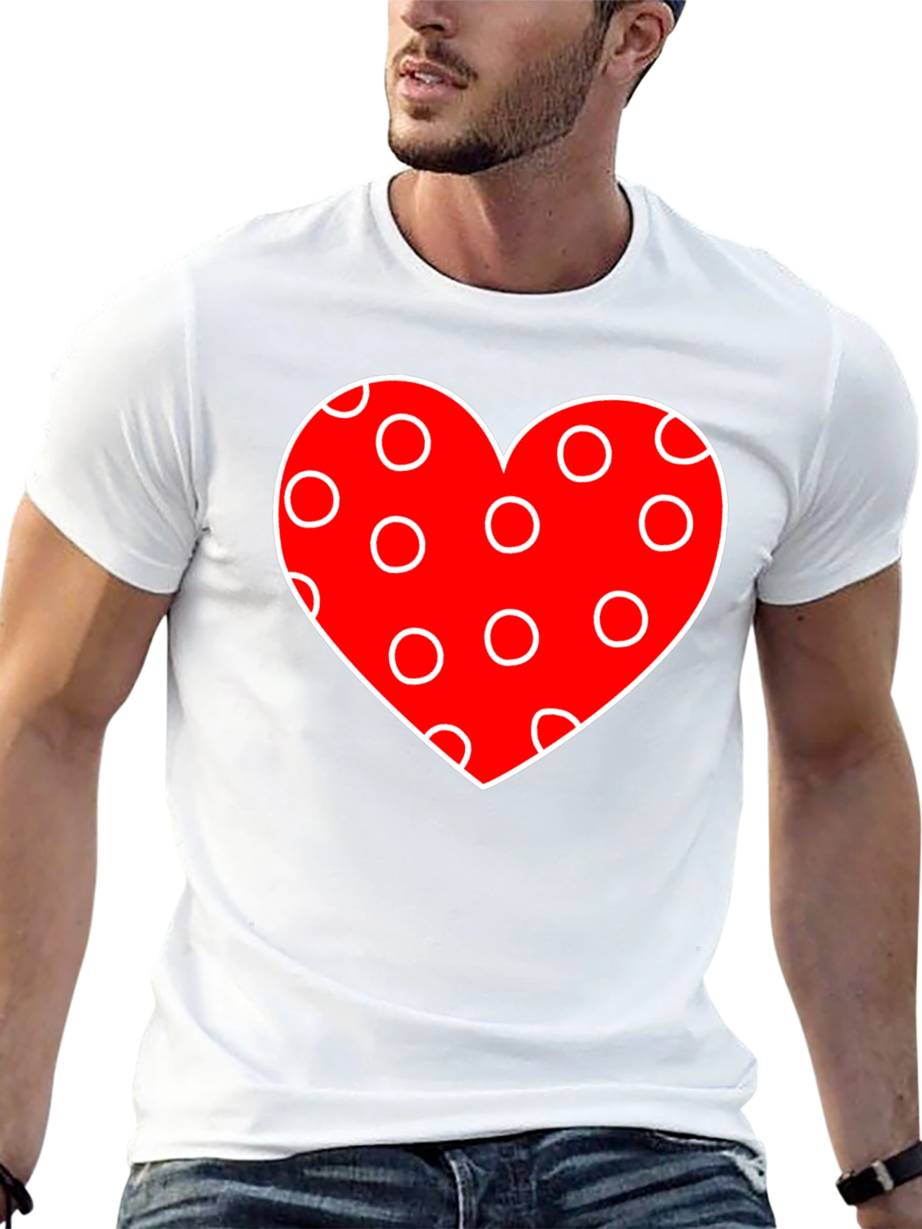 Heart Polka Dot Valentines Day T-Shirt