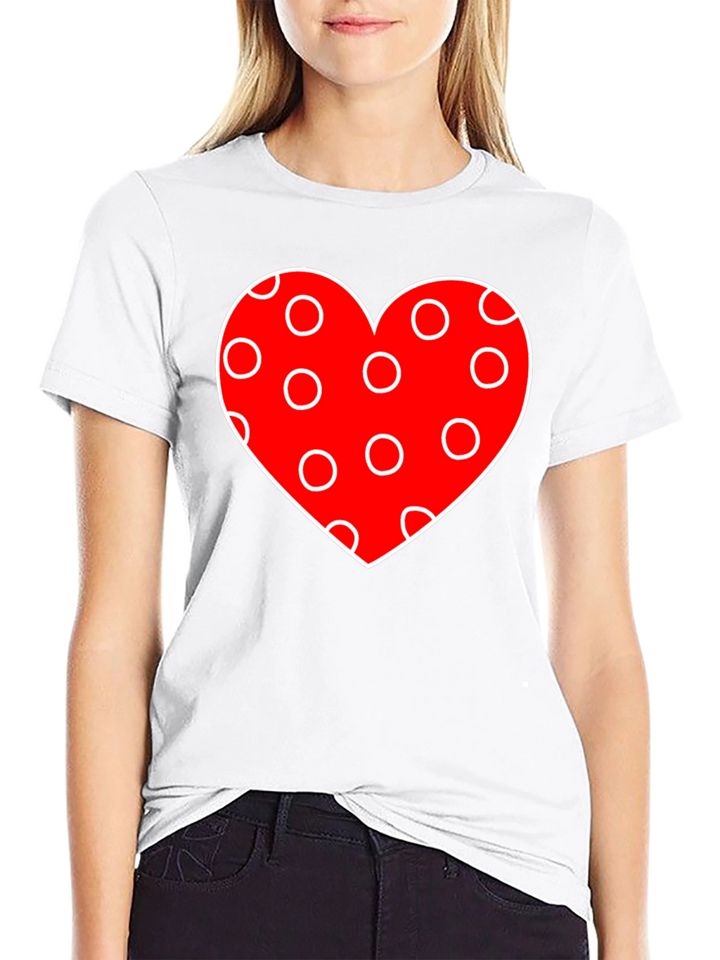 Heart Polka Dot Valentines Day T-Shirt
