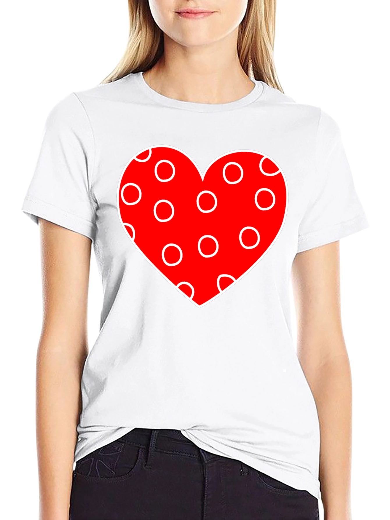 Heart Polka Dot Valentines Day T-Shirt