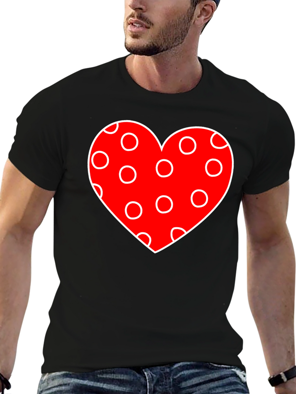 Heart Polka Dot Valentines Day T-Shirt