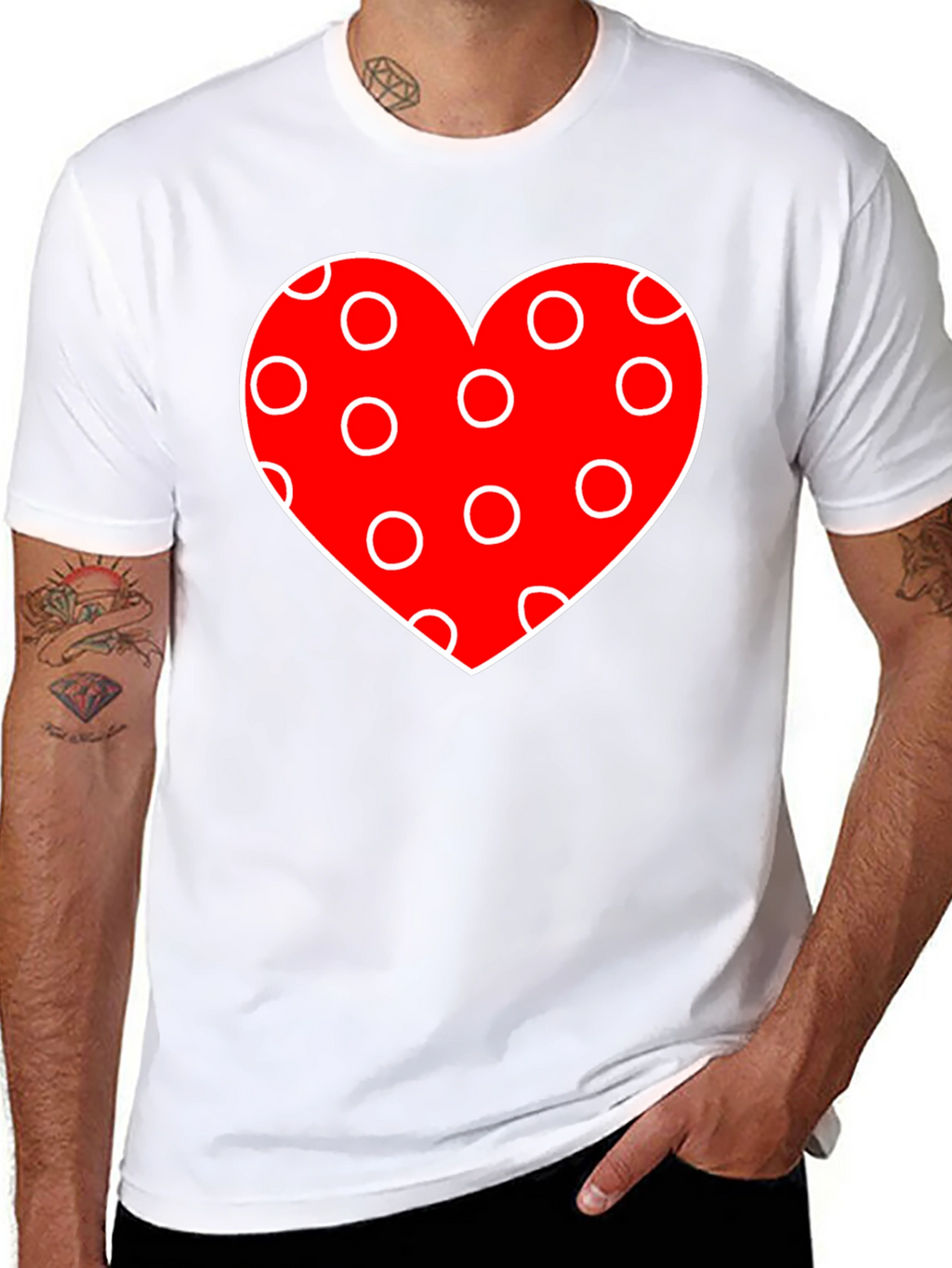 Heart Polka Dot Valentines Day T-Shirt