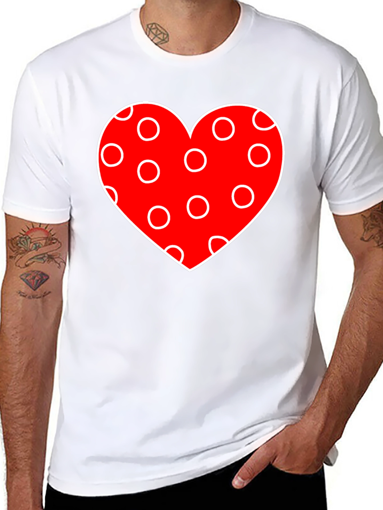 Heart Polka Dot Valentines Day T-Shirt