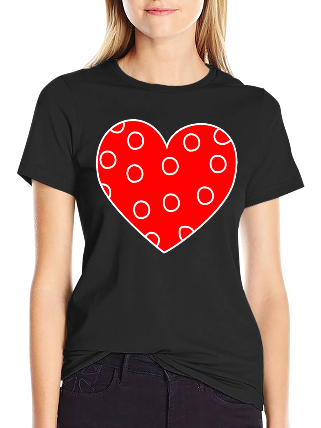 Heart Polka Dot Valentines Day T-Shirt