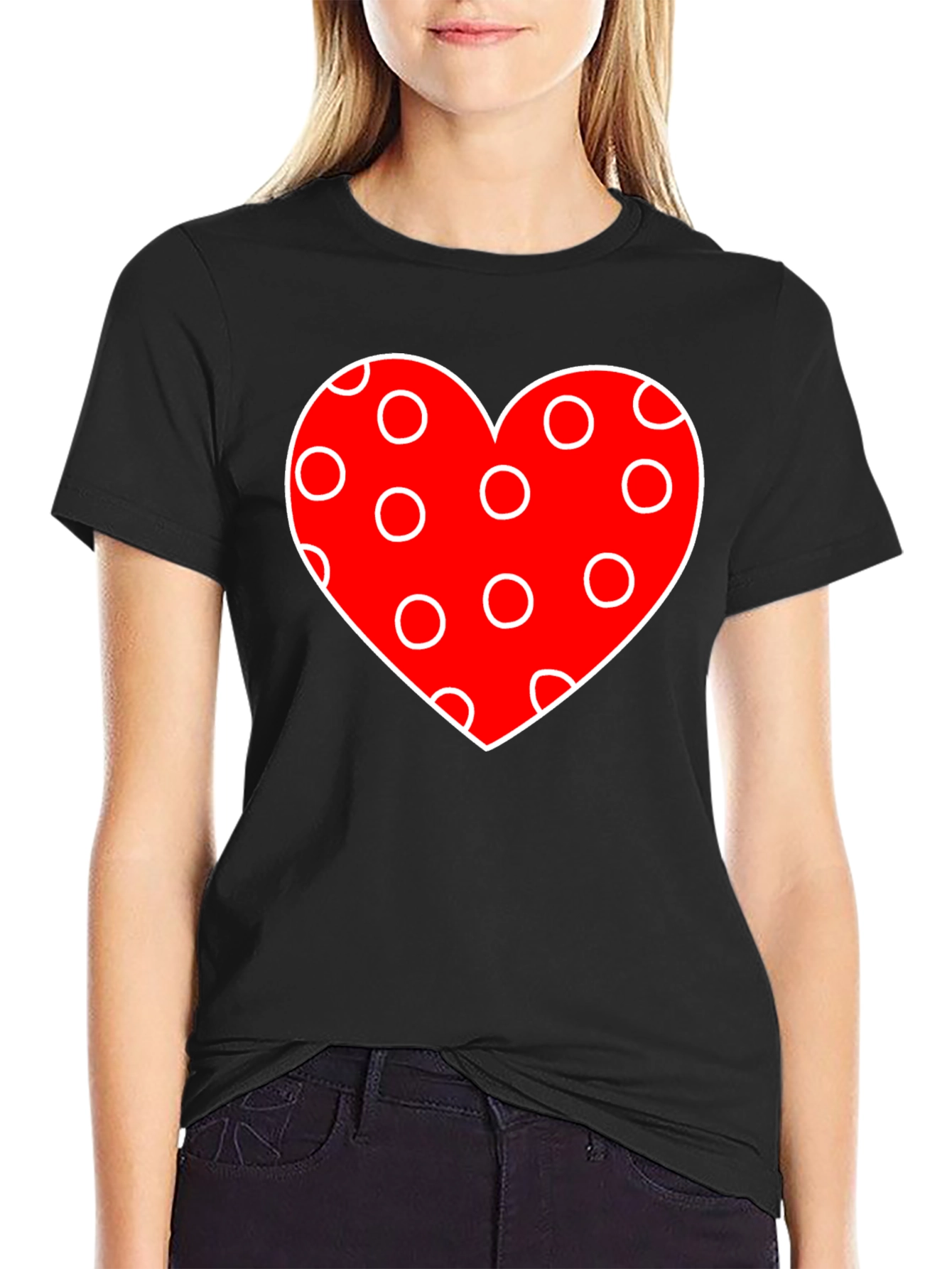 Heart Polka Dot Valentines Day T-Shirt