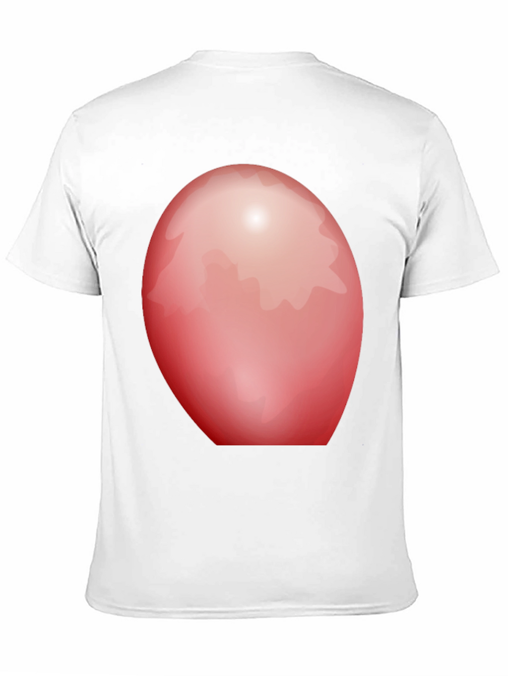 Red Oval Graphic Black T-Shirt