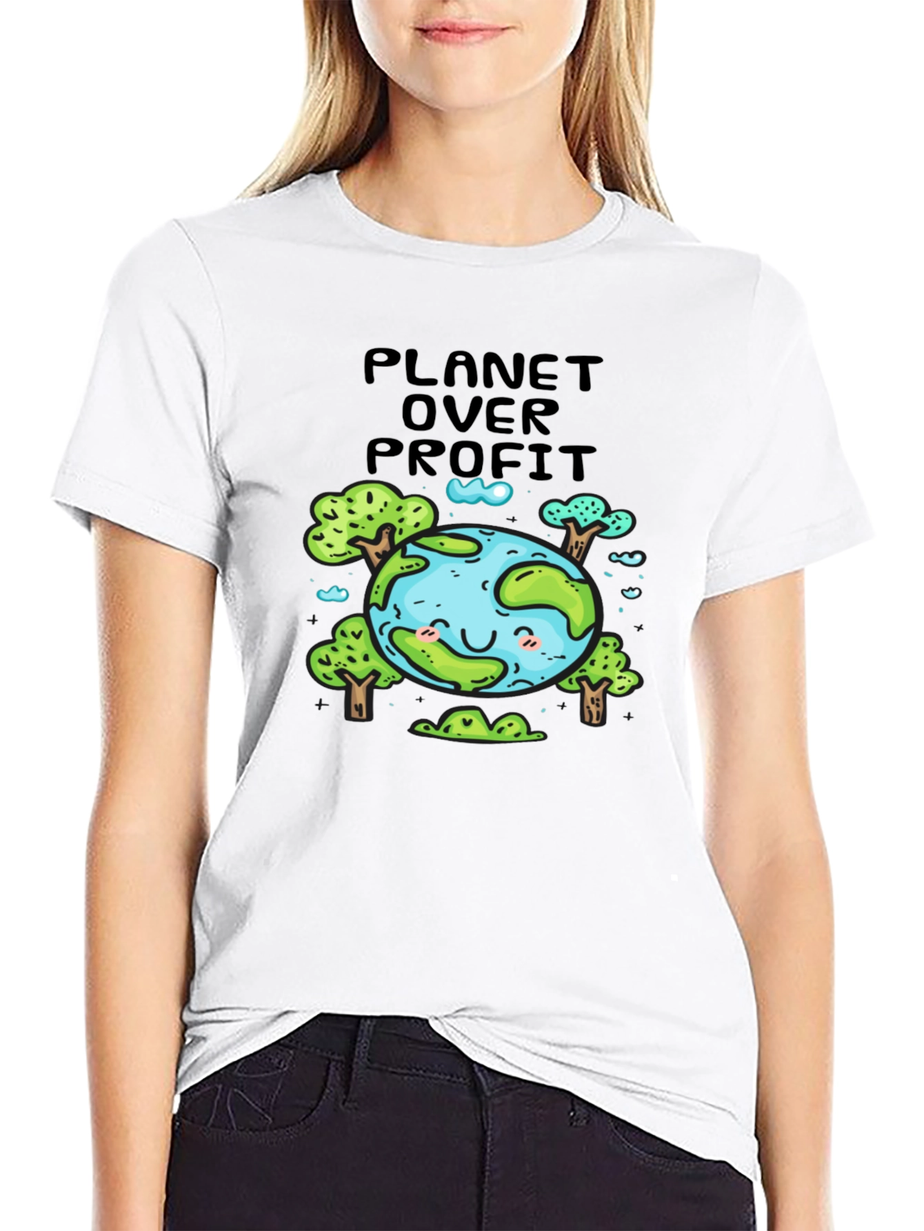 Planet Over Profit T-Shirt - Earth Friendly