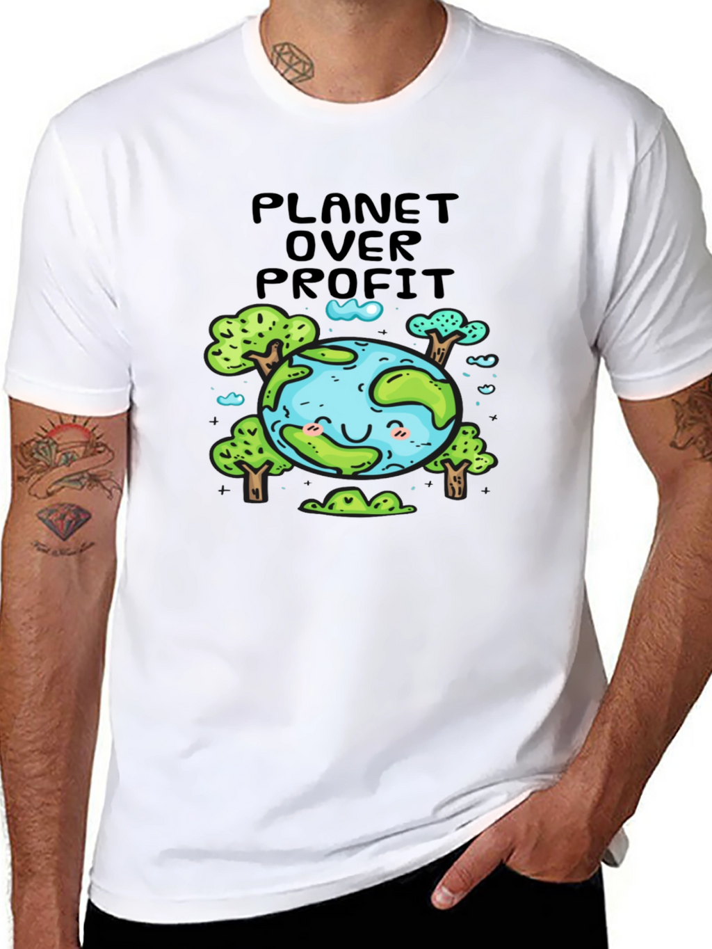 Planet Over Profit T-Shirt - Earth Friendly