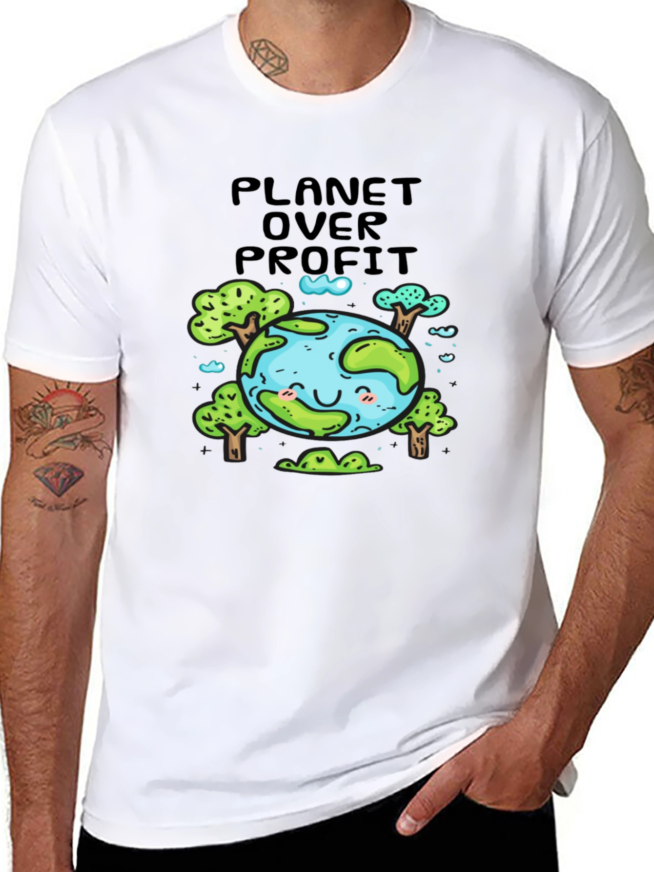 Planet Over Profit T-Shirt - Earth Friendly