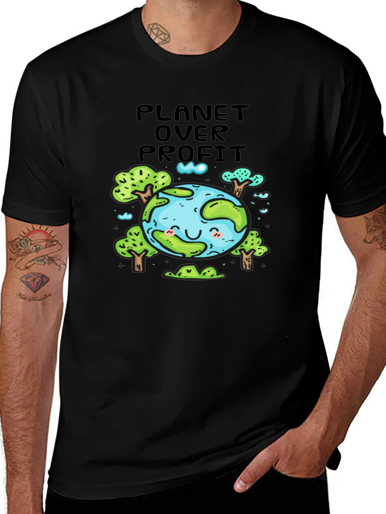 Planet Over Profit T-Shirt - Earth Friendly