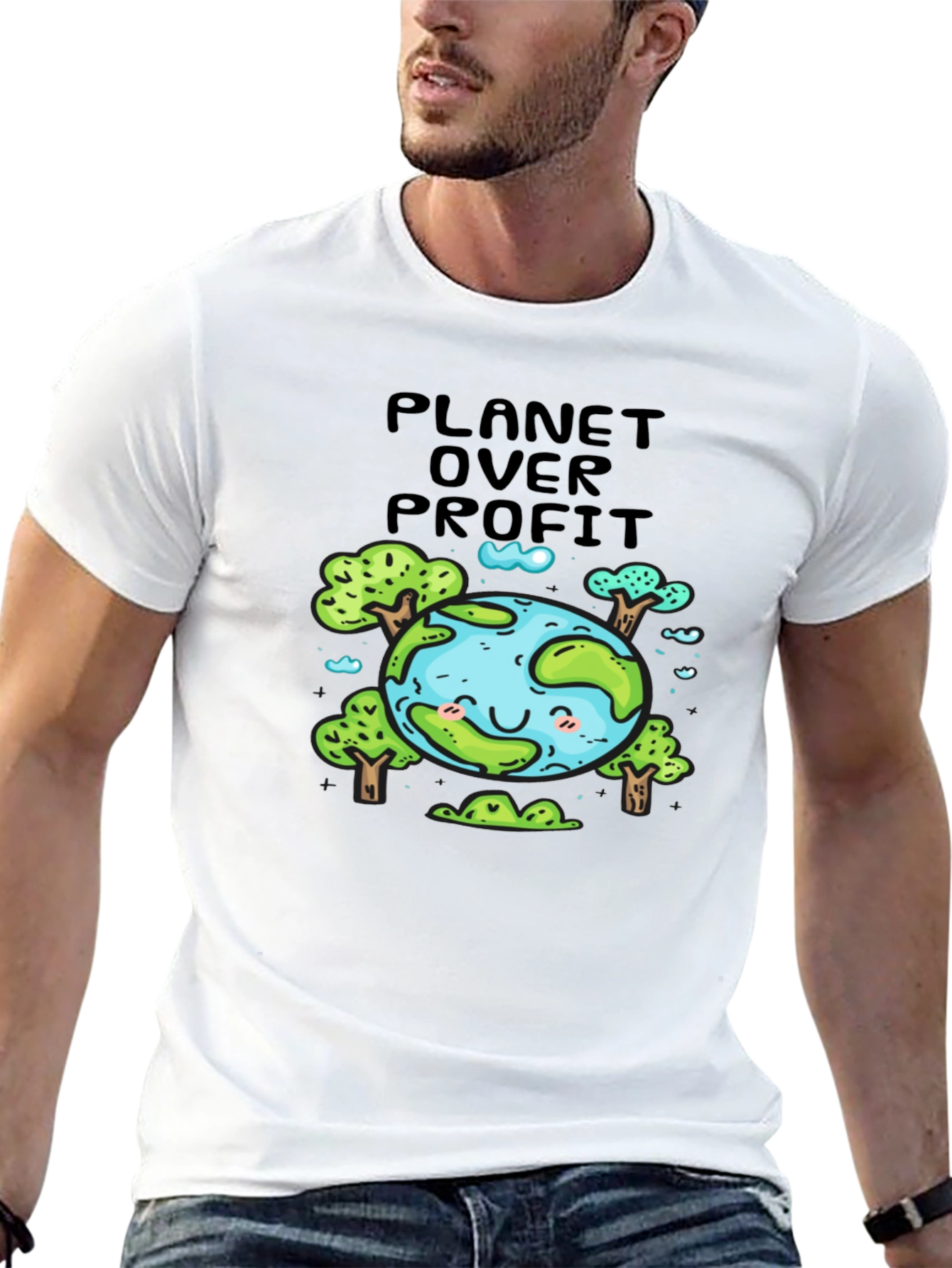 Planet Over Profit T-Shirt - Earth Friendly