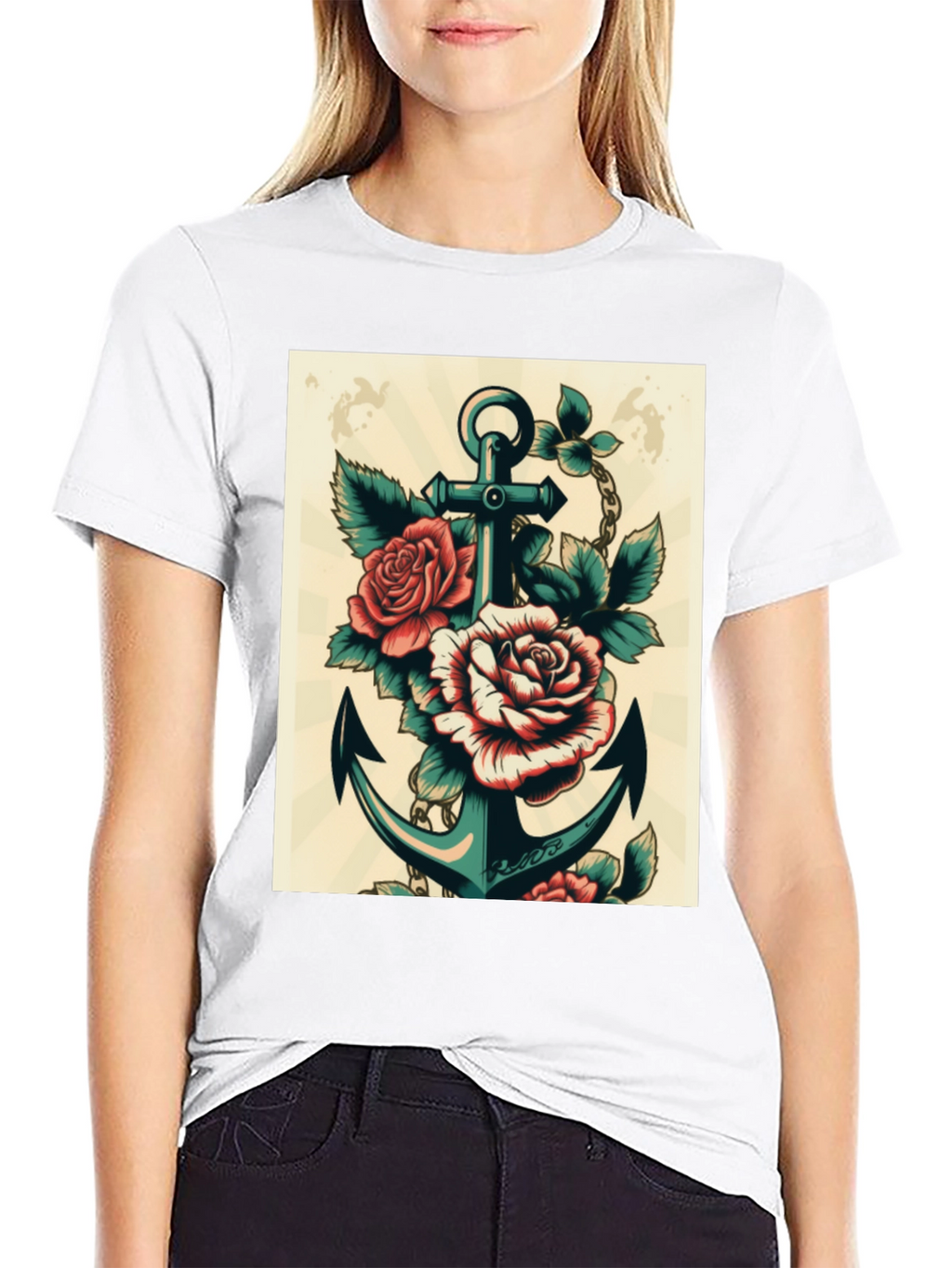 Anchor & Roses Graphic T-Shirt