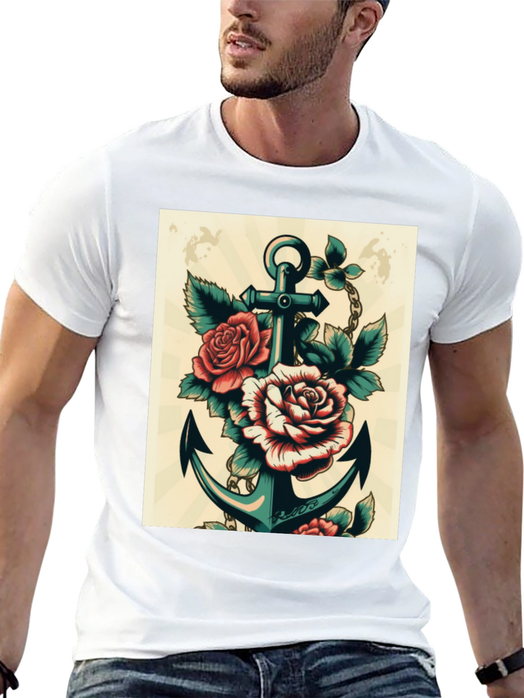 Anchor & Roses Graphic T-Shirt