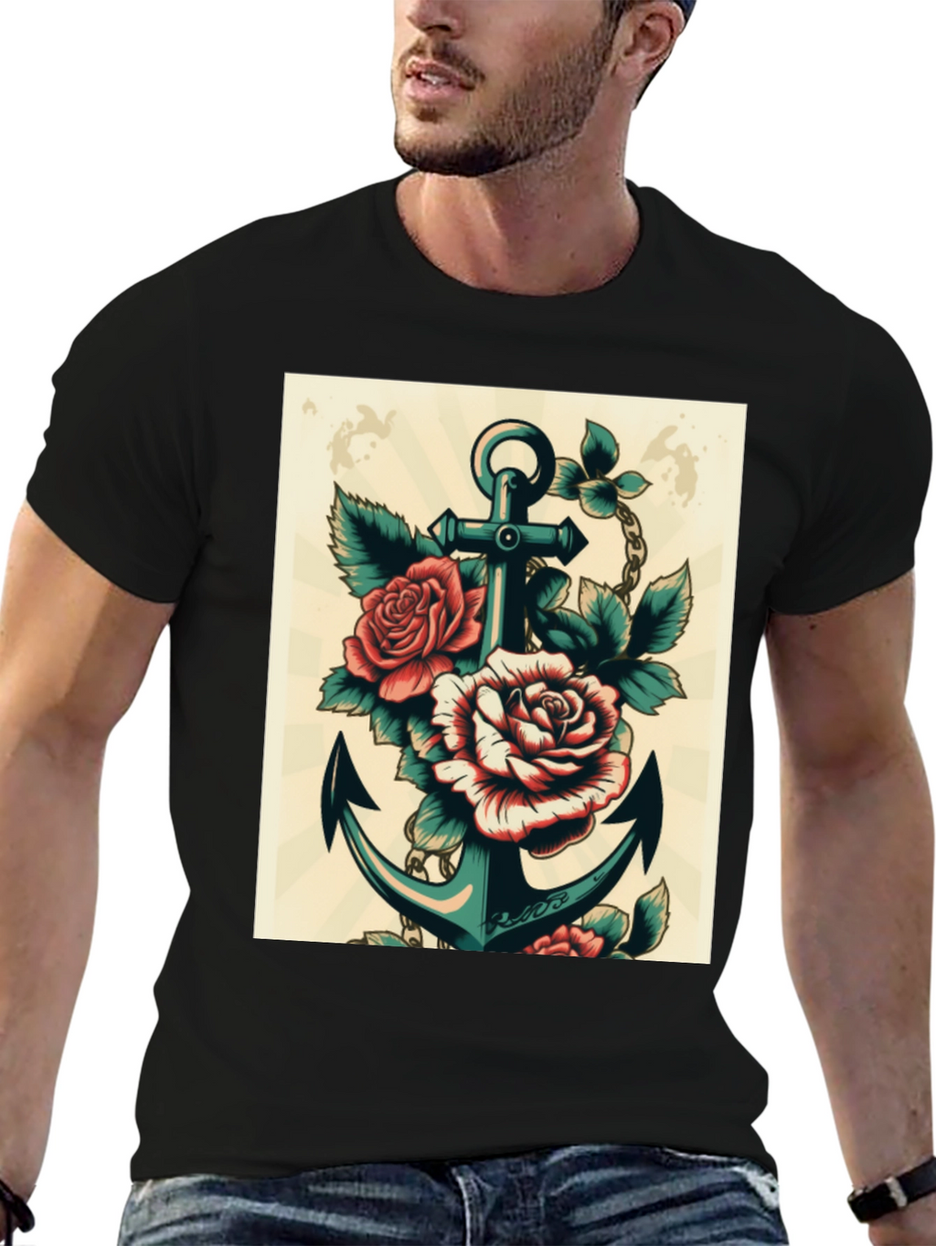 Anchor & Roses Graphic T-Shirt