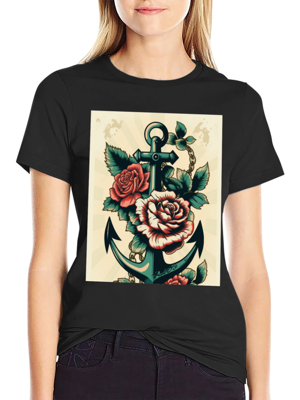 Anchor & Roses Graphic T-Shirt