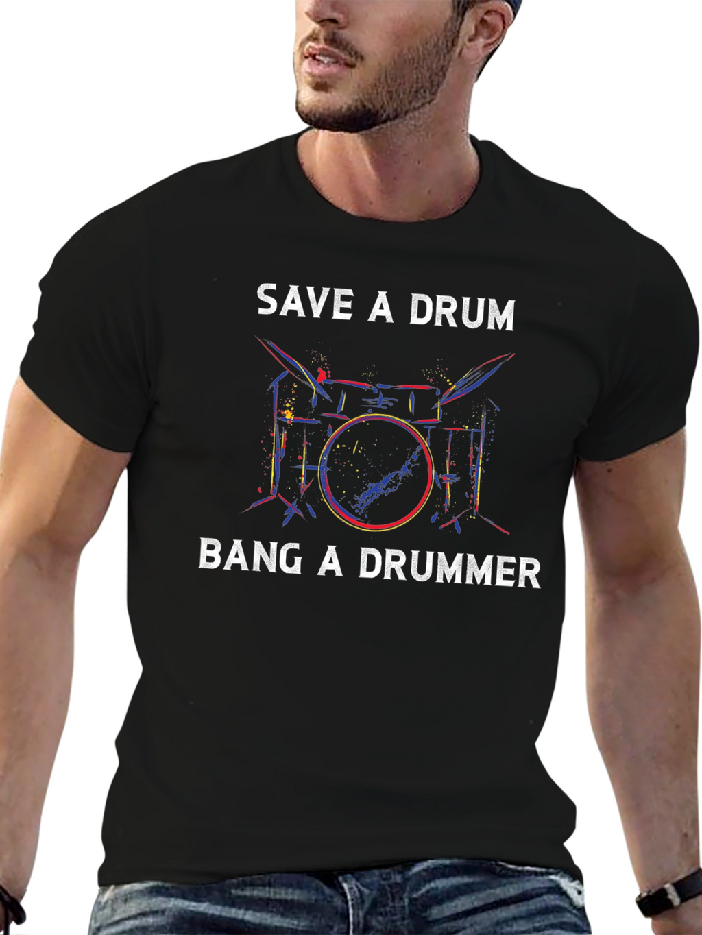Save a Drum Bang a Drummer T-Shirt
