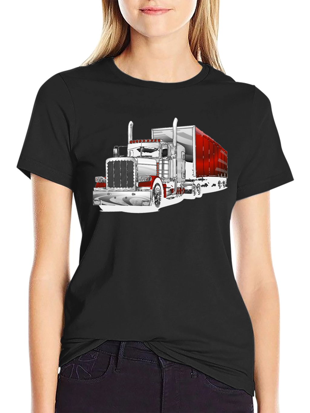 Truck Graphic T-Shirt - Black