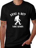 Just A Boy Who Loves Sasquatch T-Shirt